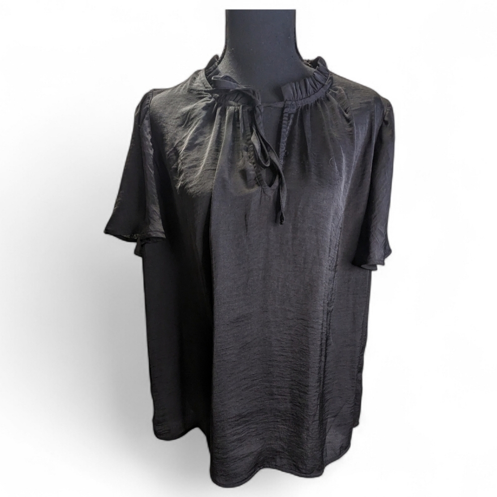 Torrid Black Satin Blouse Lightweight 2025 Size XL - Picture 2 of 11